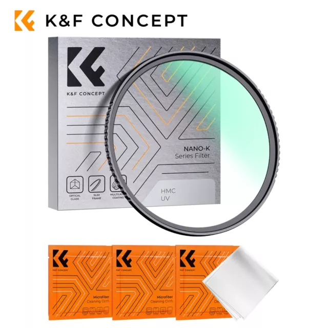 K&F Concept UV Filter Protection Lens Ultra-thin 46/49/52/55/58/62/67/72/77/82mm