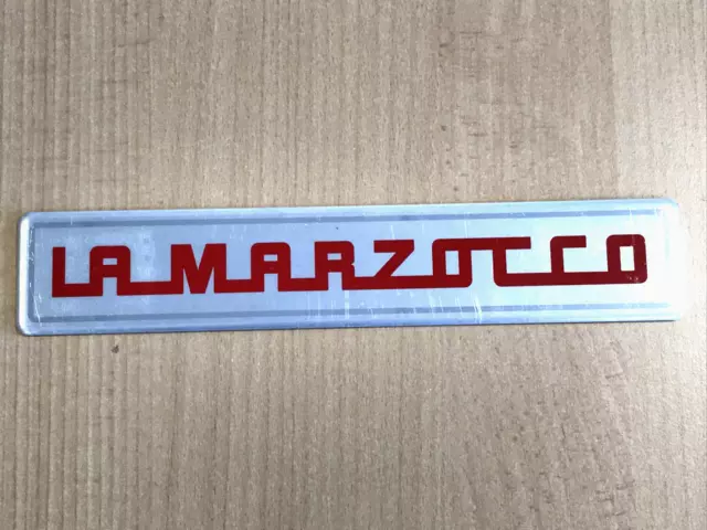 La Marzocco Linea Classic Back Panel Metal Logo Badge (CL25) - Made in Italy.