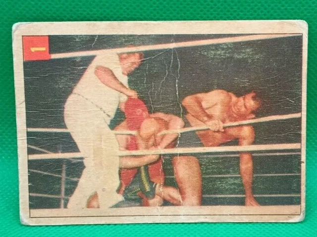 1954-1955 Parkhurst Wrestling Card # 1 Champion Lou Thesz