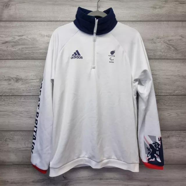 Adidas Paralympics Rio 2016 Mens Jacket Team GB Medium White Track Olympics