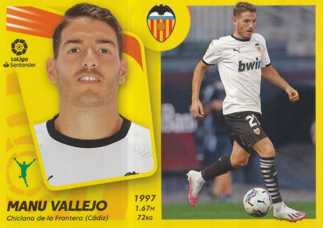 20B Manu Vallejo # Espana Valencia.cf Sticker Panini Liga 2022