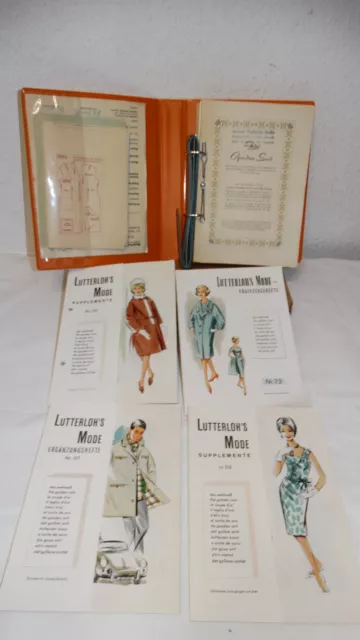 Der goldene Schnitt 4x Hefte Lutterloh , s Mode + Sammelmappe Vintage