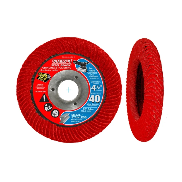 DIABLO 4-1/2 in. Steel Demon Corner-Edge Flap Disc 40 Grit