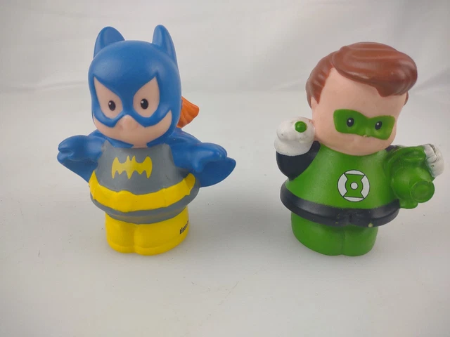 Fisher Price Batgirl & Green lantern Little People Figure DC Comics Super Hero