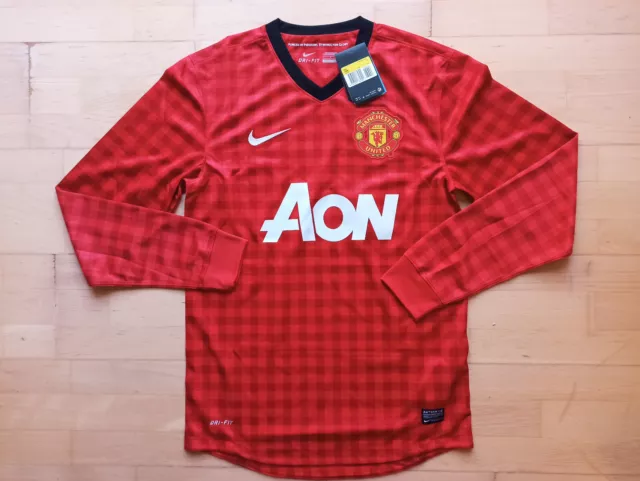 NEU Nike Manchester United 2012/2013 Home Trikot Jersey Shirt LS rot Sz. S