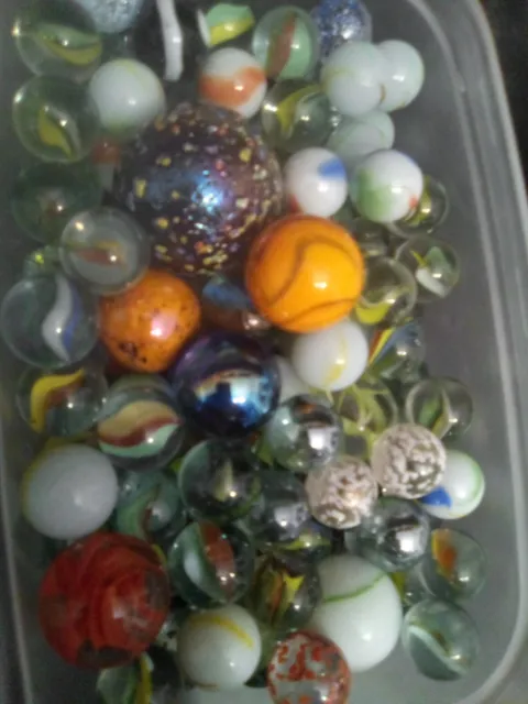 Old vintage marbles 900g