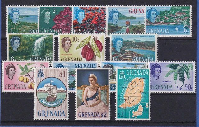 Grenada set Mi.-No. 202-16 ** / MNH island motifs