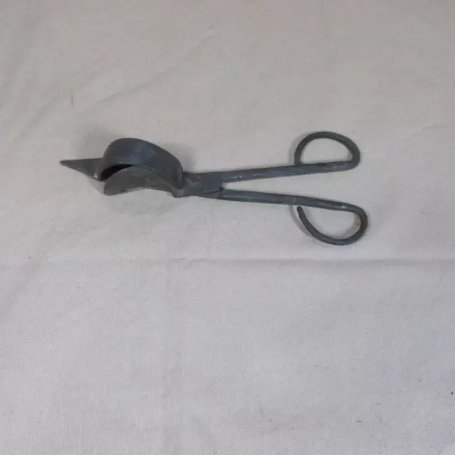 Primitive Antique 18th Century Hand Wrought Scissors Candle Snuffer