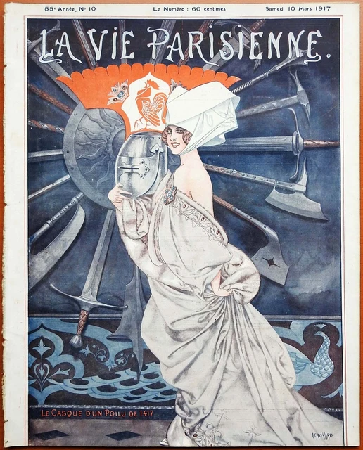 1917 Art Deco La Vie Parisienne magazine Georges Barbier - Armand Vallee 1917 Art Deco La Vie Parisienne magazine Georges Barbier - Armand Vallee