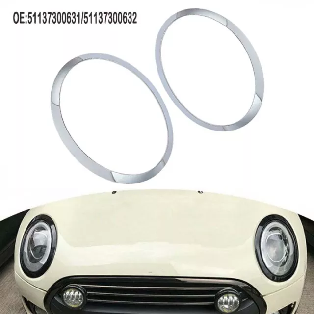 2x ORIGINAL Mini Zierring Ring Scheinwerfer CHROM F55 F56 F57 links +  rechts