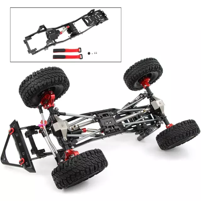 313mm 12,3" Metall Chassis Rahmen für Axial SCX10 II RC Auto Modell Upgrade