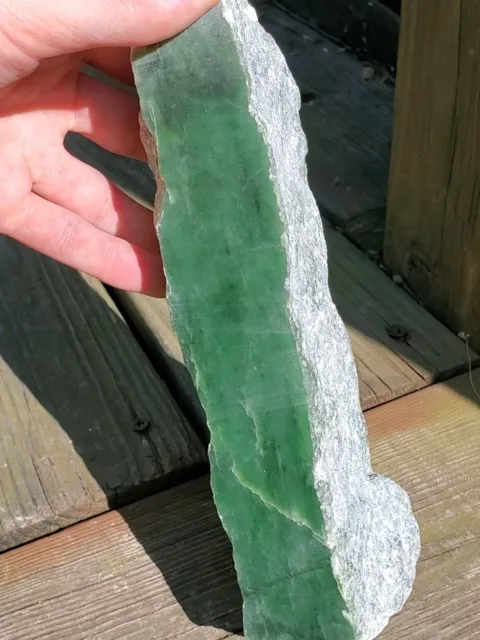 Siberian Medium Green Jade Rough, 3lbs 2.5oz