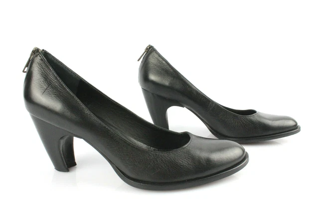 Escarpins CORINE En Cuir Noir – Doublure Cuir, Taille 37, Petit Talon – Bon état