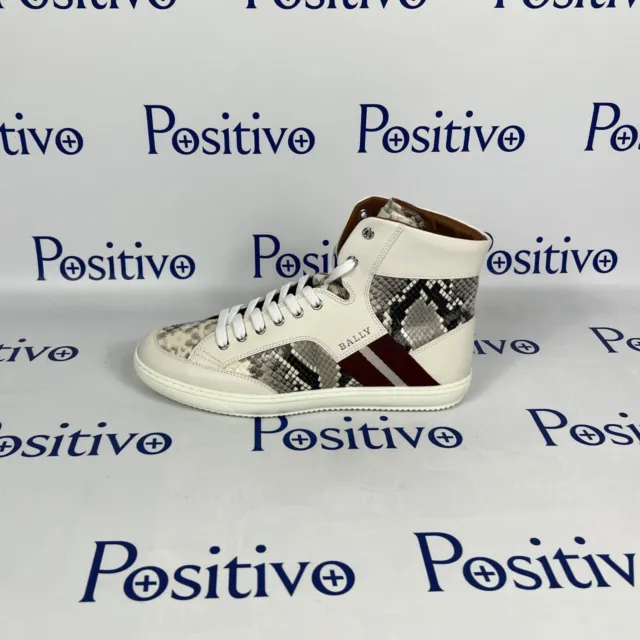 BALLY OLDANI WHITE Leather High Top Sneakers US 9.5 $249.00 - PicClick