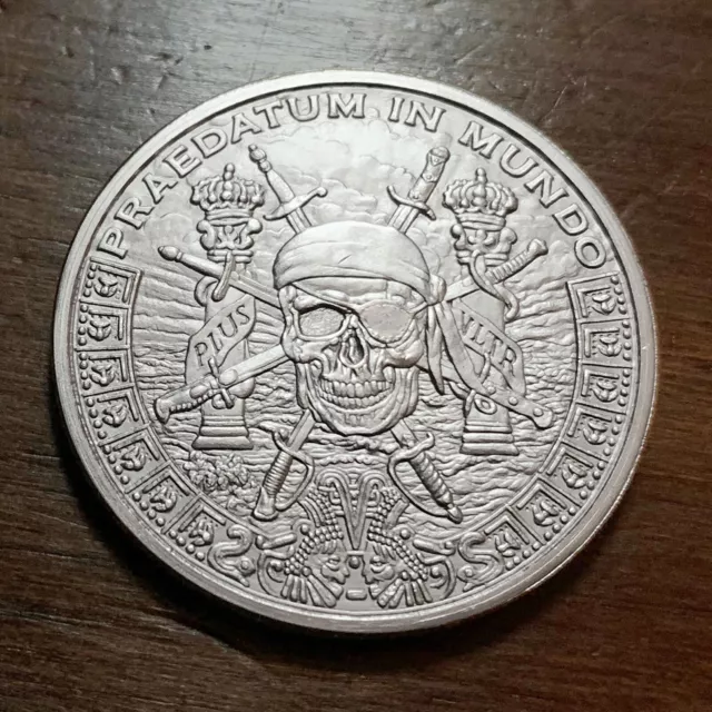 1 oz Silver Shield "Pirates Plunder" Pieces of Eight Round / Free Shipping!