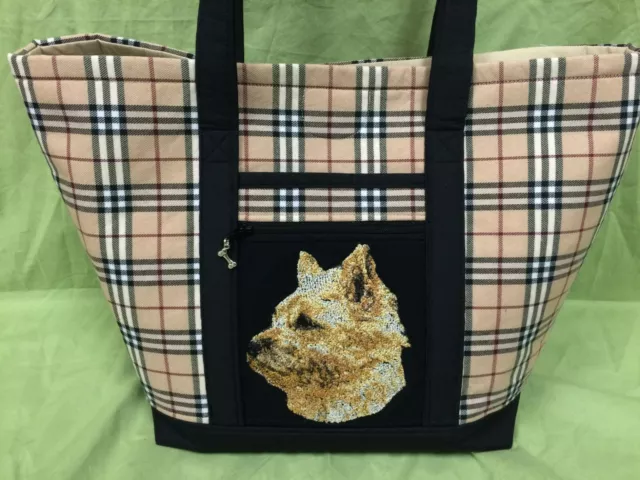 Beautiful Custom Embroidered Cairn Terrier Tote