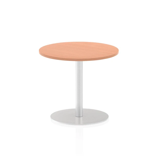 Dynamic Italia 600Mm Poseur Round Table Beech Top 725Mm High Leg ITL0106