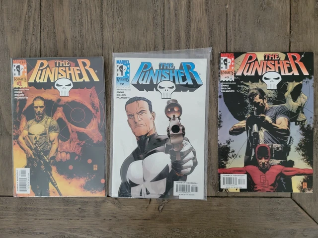 The Punisher - Marvel Knights - Garth Ennis - Volume 1,2,3 Ex Cond, Bagged!