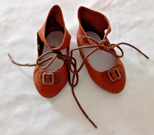 ANCIENNE PAIRE DE JAMBIÈRES en CUIR pour FEMME taille 5 des années 1900