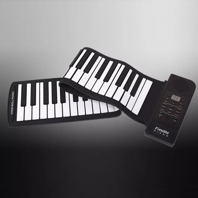 KONIX PN61 61 Key Electronic Roll Up Piano Keyboard Folding Silicone Xmas Gift