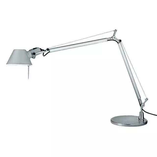 Artemide Tolomeo 8W LED E27 Lampada da Tavolo con Supporto - Alluminio