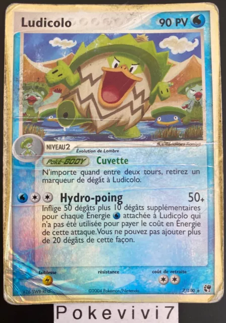 Pokemon Card LUDICOLO 7/100 Holo REVERSE Block EX Sandstorm FR