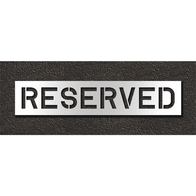 RAE STL-108-71033 Pavement Stencil,Reserved
