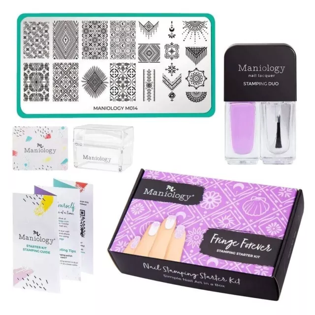 Maniology Fringe Forever: Nail Stamping Starter Kit & Nail Stamping Plate - NEW