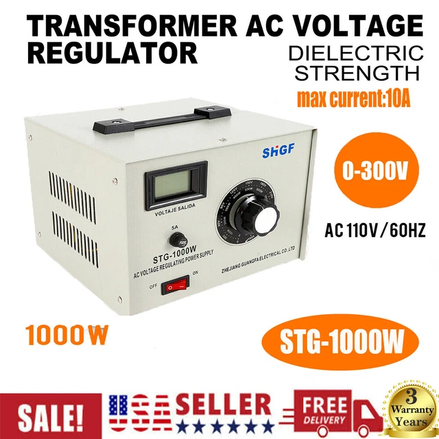 SINGLE PHASE 0300V AC Variac Autotransformer Voltage Regulator Power