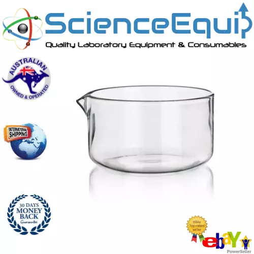 Crystallizing DISH BOROSILICATE GLASS Reusable Autoclavable 100 X 50mm -1pc/pk
