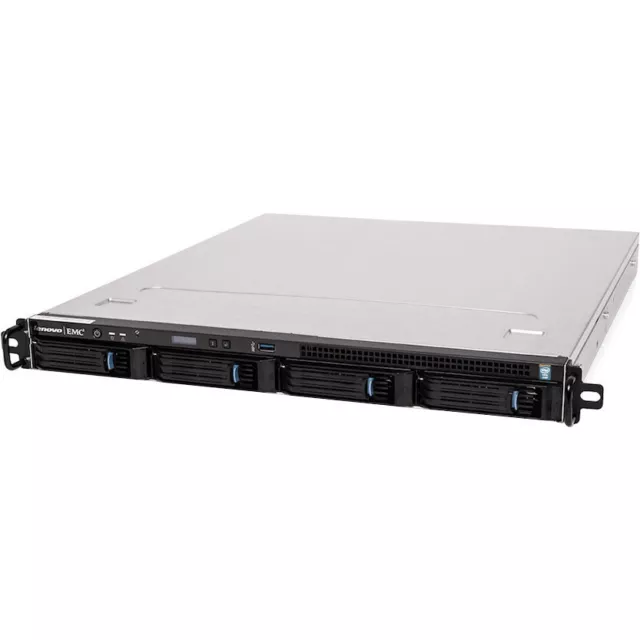 Lenovo EMC PX4-400R 19" Rack NAS 4-Bay Festplatte Laufwerk iSCSI Raid Backup NEU