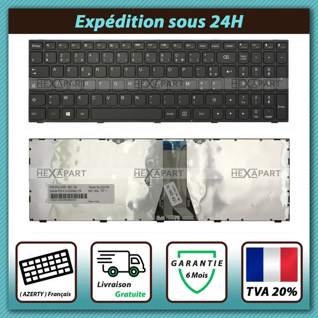 Clavier Azerty Français Rétroéclairé Pour Lenovo Ideapad 330-17IKB - Neuf - Marque Kinpower