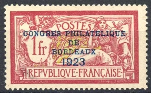 [45.326] France 1923 Very good MH VF overprinted signed Calves stamp $650 LUXE