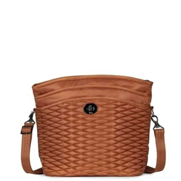 NWT LUG Adagio Crossbody Bag Purse Copper Brown RFID