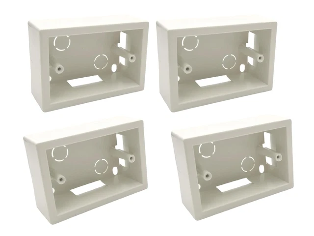 Coperchio Scatola Incasso 3 Moduli Bianco IP40 - Con Viti Per Cassette Elettriche