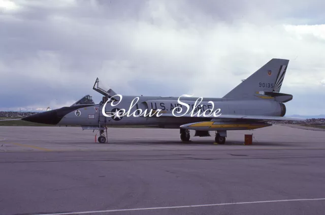 USAF F-106A Delta Dart 59-0135, Buckley, 5.85, Colour Slide, Aviation Aircraft