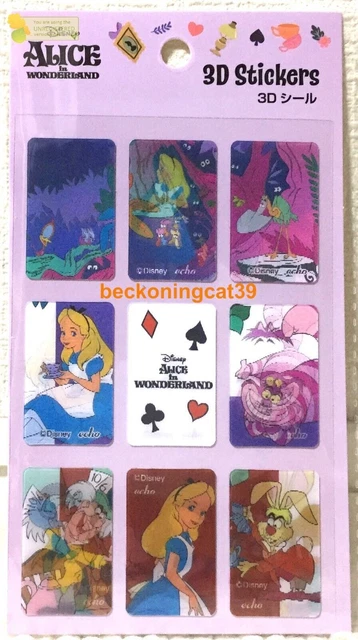 Echo Disney Character Alice in Wonderland 3D PVC Sticker Kids Gift 2023 JAPAN