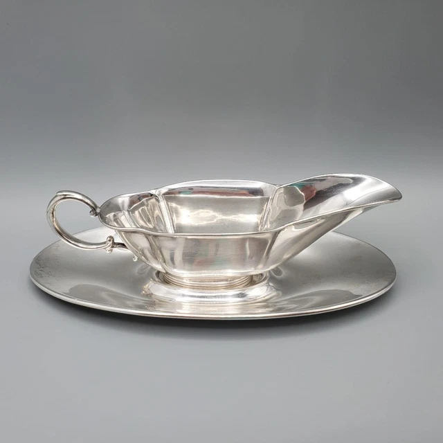 Unique Delicate Antique Webster Sterling Sauce Boat Creamer
