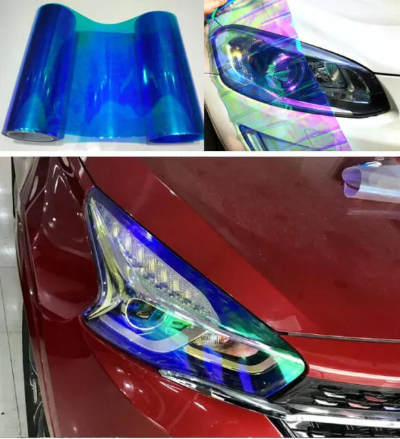 Car Headlight Taillight Fog Light Sticker Tint Protector Film Vinyl Wrap Decals