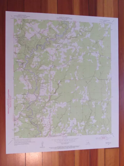 Watson Louisiana 1955 Original Vintage USGS Topo Map