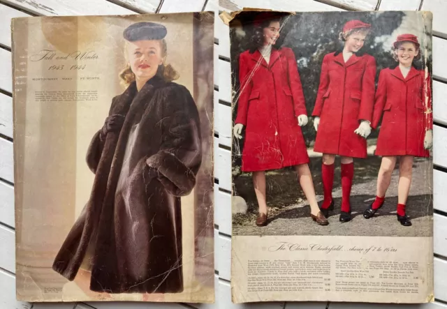 XXL 1940s Montgomery Ward Versandhaus Katalog antik Vintage 1943/44 40er Sammler