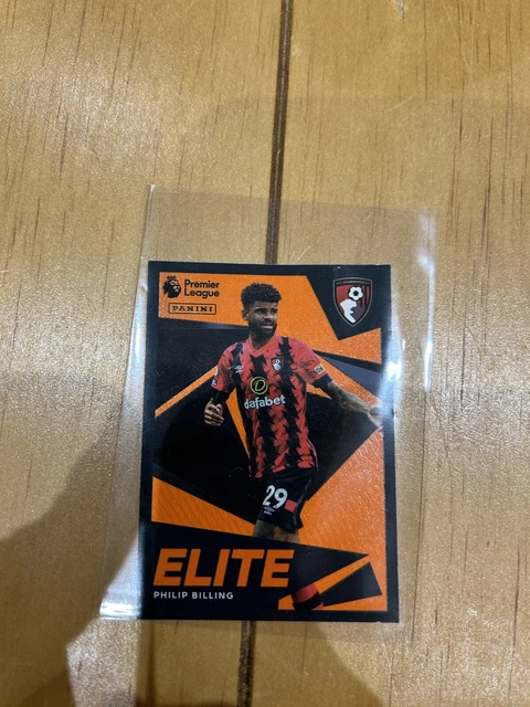Parallel Panini Sticker PANINI PREMIER LEAGUE 2023 Sticker PHILIP BILLING Elite Orange Parallel ...