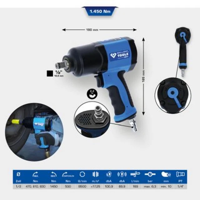 KS TOOLS avvitatore a percussione (aria compressa) BT160100