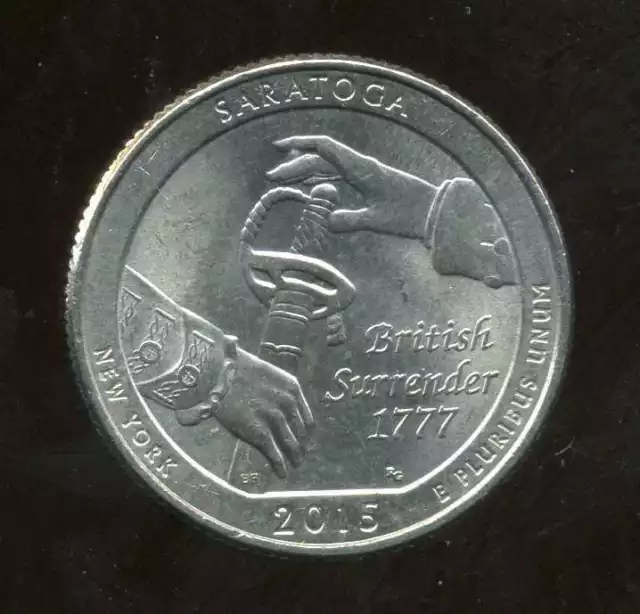 2015 P Parks Quarter ATB Saratoga National Historical AMERICA Park US Coin #6664