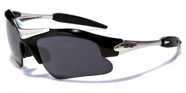 Neuf X-Loop Lunettes de Soleil Sport Enveloppant Cyclisme Course Été Noir &