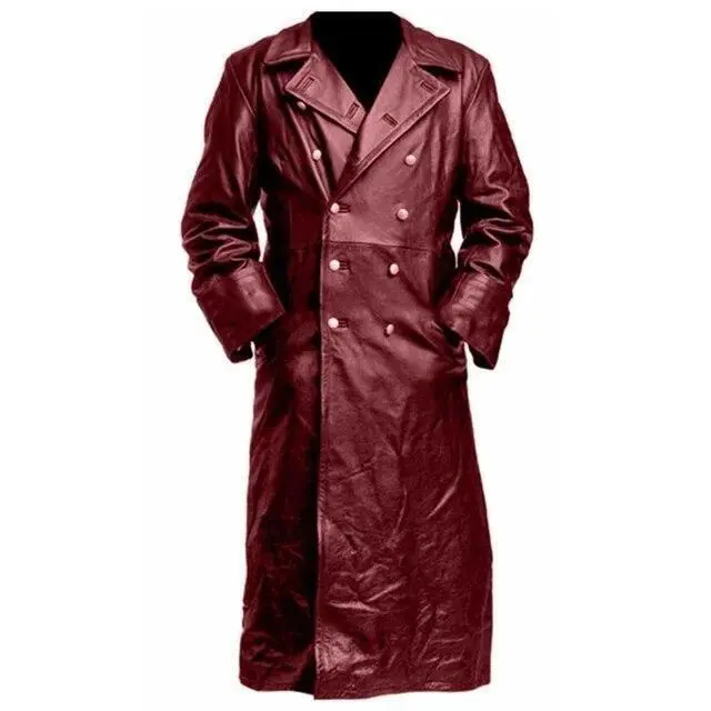 M BLACK & Red Leather Trench Coat with Belt for Marvel Legends Blade (No  Figure) $28.00 - PicClick