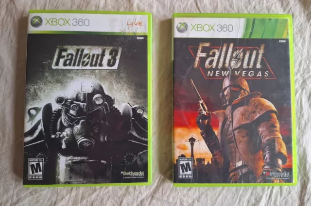 Fallout 3 + New Vegas Authentic & Tested Working Bundle Lot (Microsoft Xbox 360)