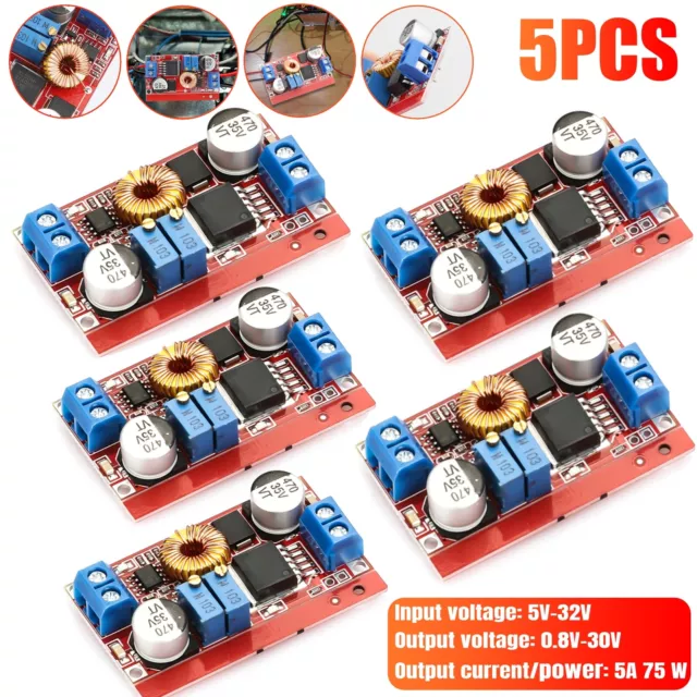 5x 5A XL4015 DC Buck Step Down Voltage Converter Constant Current Power Module