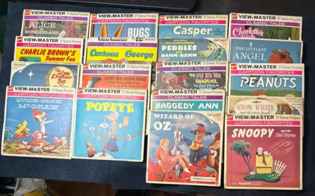 Bargain Viewmaster Cartoon Packets * Each with 3 Reels,Booklet * Your Choice