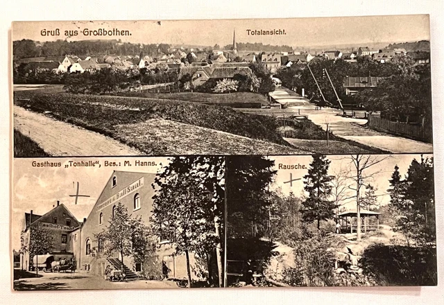 Ak Grossbothen * Grimma * Gasthaus Tonhalle * 1916 *
